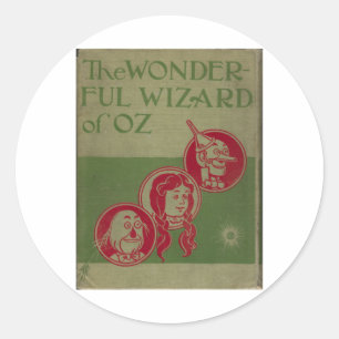 Pegatina Redonda El mago de Oz maravilloso