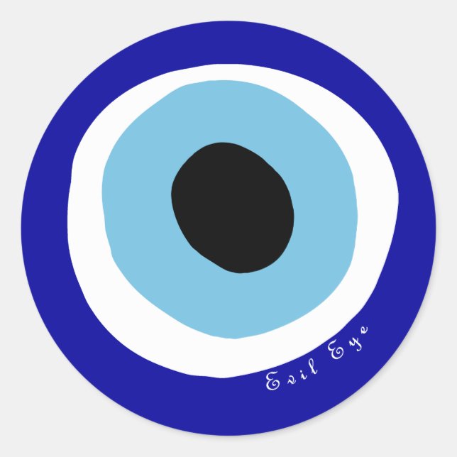 Pegatina Redonda El mal ojo (Anverso)