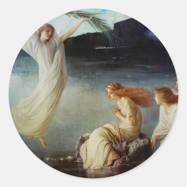 Pegatina Redonda El martirio de San Cristina (Anverso)