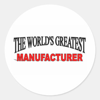 Pegatina Redonda El mayor fabricante del mundo