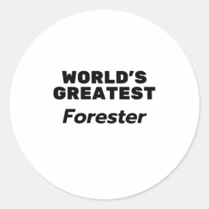Pegatina Redonda El mayor forestal del mundo