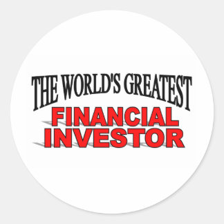 Pegatina Redonda El mayor inversionista financiero del mundo