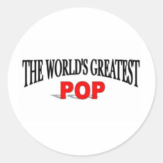 Pegatina Redonda El mayor pop del mundo