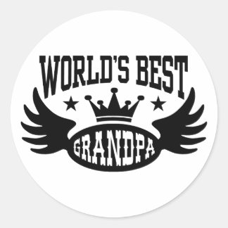 Pegatina Redonda El mejor abuelo del mundo