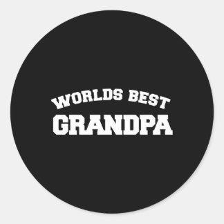 Pegatina Redonda El Mejor Abuelo Nuevo Del Mundo