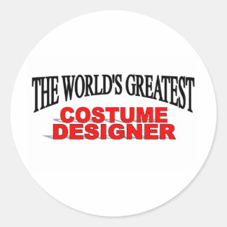 Pegatina Redonda El mejor diseñador de disfraces del mundo