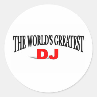 Pegatina Redonda El mejor DJ del mundo