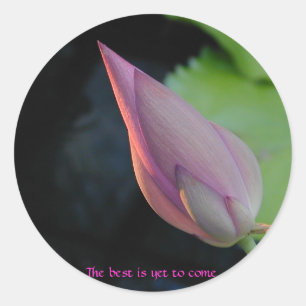 Pegatina Redonda El mejor es todavía venir