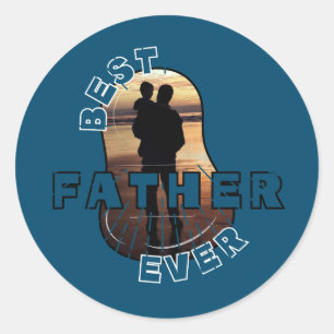 Pegatina Redonda El mejor padre de la historia