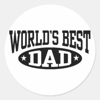 Pegatina Redonda El mejor papá del mundo