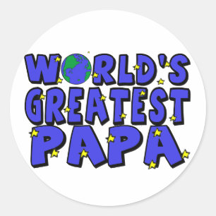 Pegatina Redonda El mejor papá del mundo