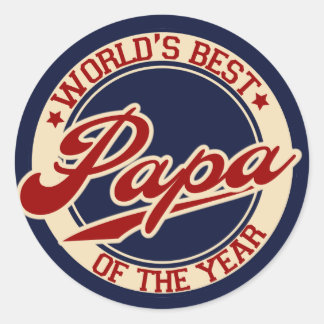 Pegatina Redonda El mejor papá del mundo