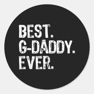 Pegatina Redonda El mejor papito de Guay Funny