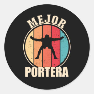 Pegatina Redonda El mejor portero