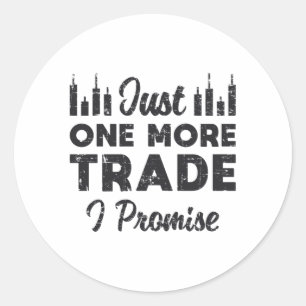 Pegatina Redonda El mercado de valores es sólo una más que propongo