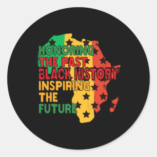 Pegatina Redonda El mes de la historia negra que inspiró el futuro