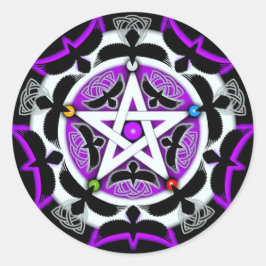 Pegatina Redonda El milagro de Julia