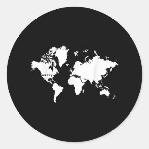Pegatina Redonda El Mundo Triste Que Elegimos Presidente Trump