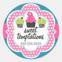 El negocio de panadería de pasteles Verde azulados