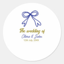 El nombre de la pareja boda de oro azul marino