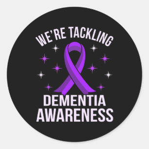 Pegatina Redonda El objetivo de Alzheimerheimer