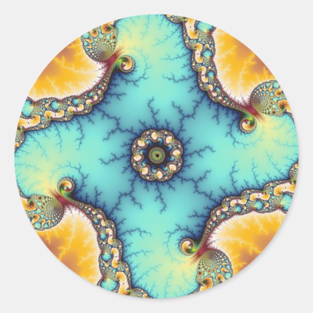 Pegatina Redonda El observador (Anverso)