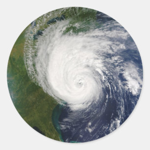 Pegatina Redonda El ojo huracán Isabel del 18 de septiembre de 200