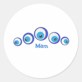 Pegatina Redonda El ojo malvado