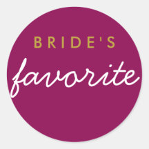 El oro magenta favorito de la novia personalizada