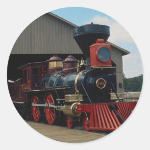 Pegatina Redonda El Pacífico central, 4-4-0