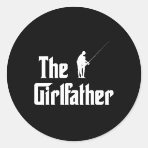 Pegatina Redonda El Padre De La Novia Es El Divertido Padre De Los