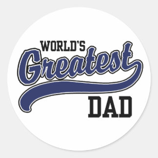 Pegatina Redonda El papá más grande del mundo