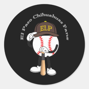 Pegatina Redonda El Paso Chihuahuas_sd_milb_001