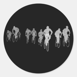 Pegatina Redonda El Peloton conmuta