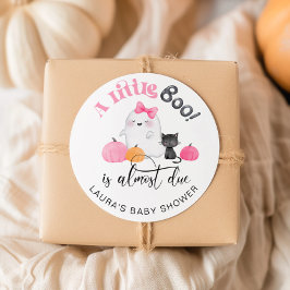 Pegatina Redonda El Pequeño Boo casi debe ducharse