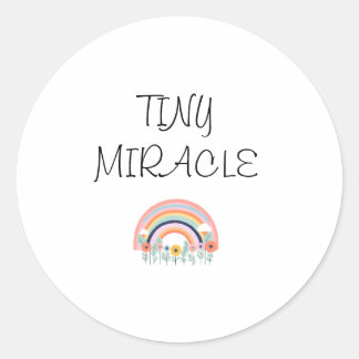 Pegatina Redonda El pequeño milagro del bebé Onsie