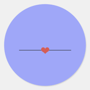 Pegatina Redonda El periwinkle moderno hace el suyo propio