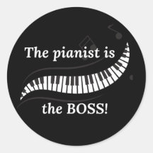 El pianista es el jefe Stickers