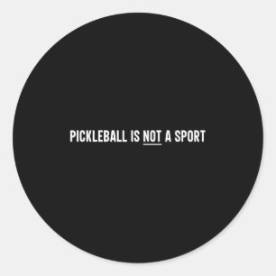 Pegatina Redonda El Pickleball No Es Un Deportivo Famoso Jugador De