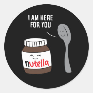 Pegatina Redonda El Pner De Nutella