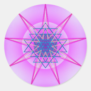 Pegatina Redonda El poder celeste #9