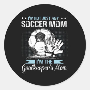 Pegatina Redonda El portero Mom Shirt Soccer Goalie Mama Da