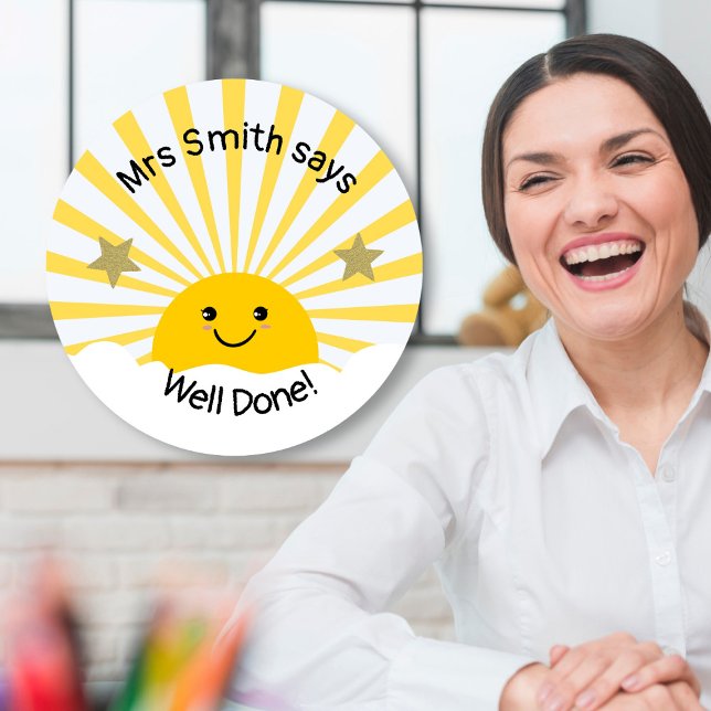 Pegatina Redonda ¡El profesor está bien hecho! (Subido por el creador)