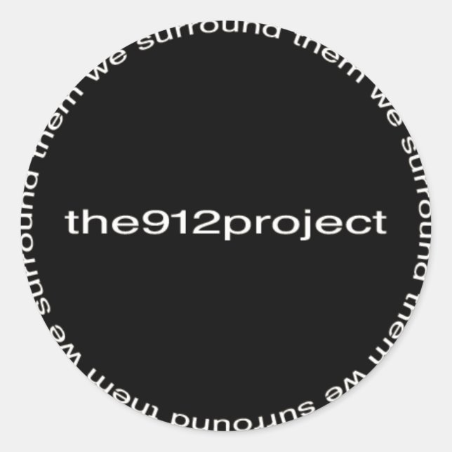 Pegatina Redonda el proyecto 912project (Anverso)