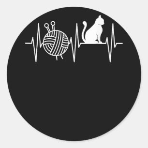 Pegatina Redonda El Punto Es Mi Oveja De Lana Cuta De Yoga, Que Es 