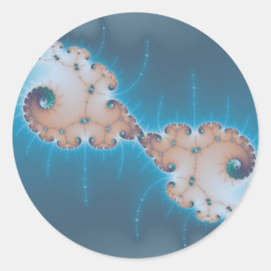 Pegatina Redonda El Rey - Fractal