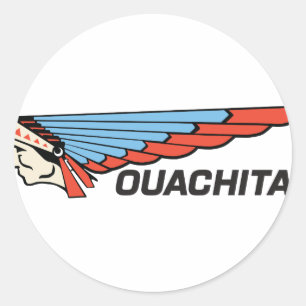 Pegatina Redonda El río Ouachita