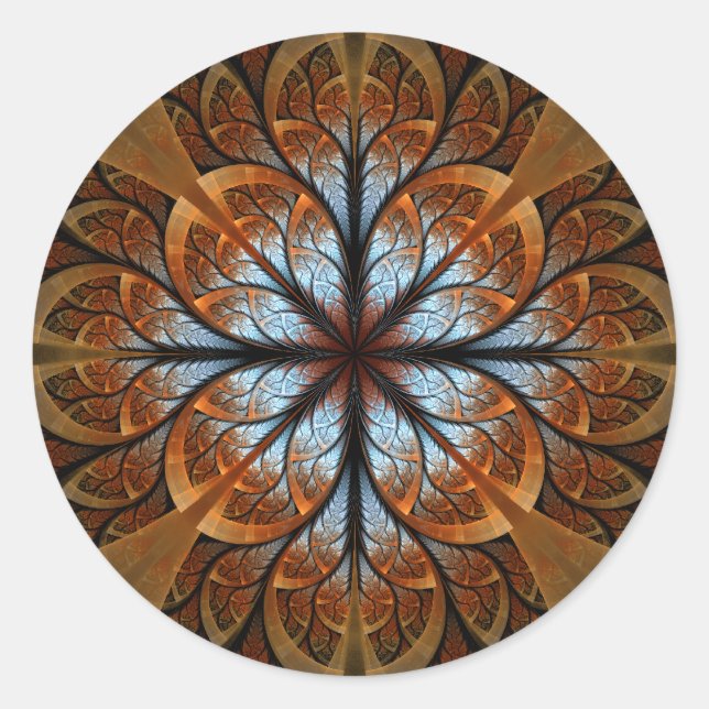 Pegatina Redonda El Rosa de Merlin (Anverso)