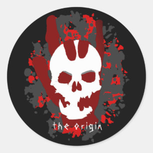 Pegatina Redonda El Rótulo de la mano de origen que te amo Guay Har