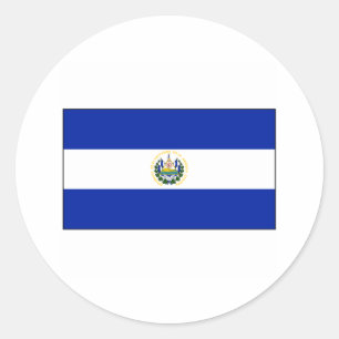 Pegatina Redonda El Salvador FLAG International